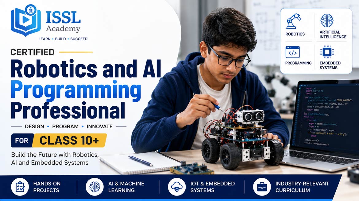 Certified Robotics and AI Programming Professional of Class 10+ (College, University & Enthusiasts)